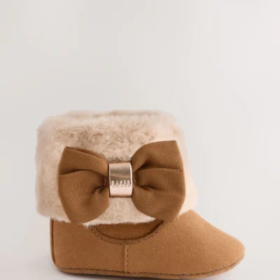 Baker by Ted Baker Baby Girls Faux Fur Trim Padders Boots