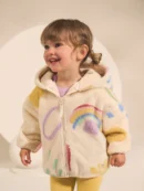 Cream Doodle Print Zip Through Fleece (3mths-7yrs)