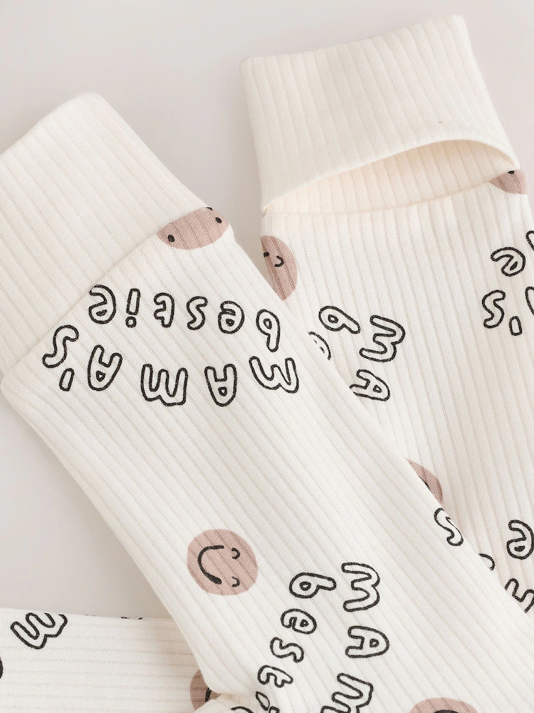 AW3263s12.jpg Cream Family Two Way Zip Footless Baby Sleepsuit (0-18mths) - Image 7