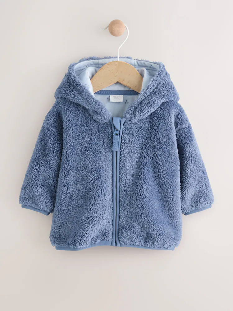 AY9946s.jpg Navy Fleece Zip Through Baby Jacket (0mths-2yrs)