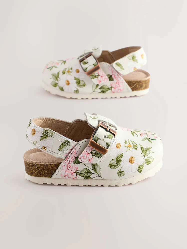 E36077s.jpg Floral Leather Clogs - Immediate