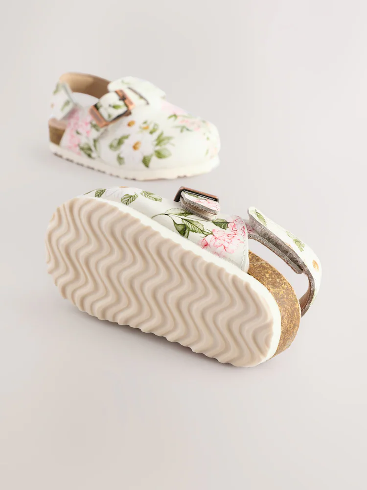 E36077s4.jpg Floral Leather Clogs - Immediate - Image 3