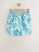 Yellow Palm Printed Swim Shorts (3-16yrs) Immediate