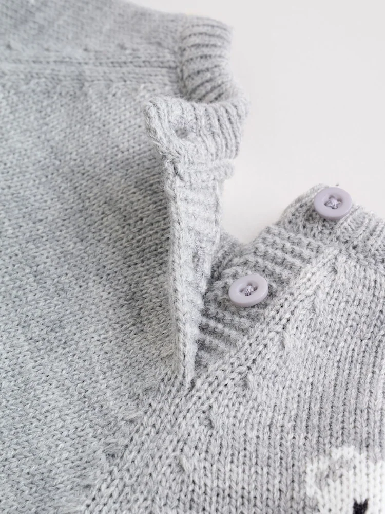 F03124s15.jpg Grey Bear Knitted Top and Leggings Set (0mths-2yrs) Immediate - Image 5