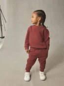 Burgundy Red Logo Sweatshirt And Joggers Set (3mths-7yrs) Immediate