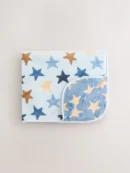 Blue Stars Fleece Baby Blanket