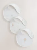 Ecru Fairy Mouse Baby Bibs 3 Pack