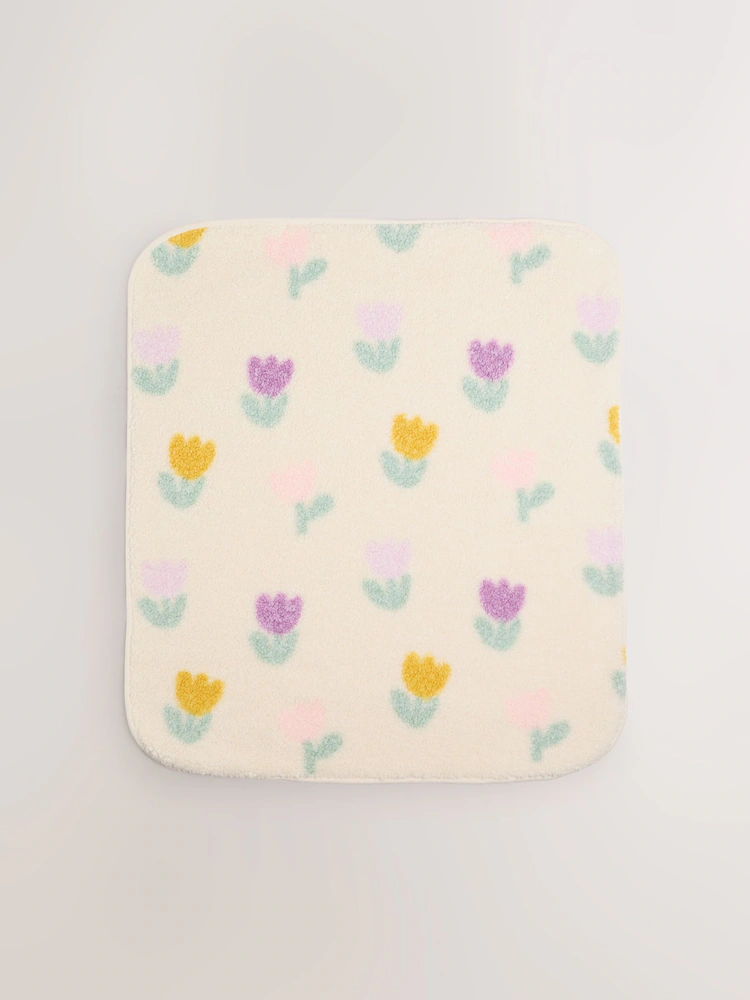 F94139s5.jpg Cream Floral Baby Fleece Blanket - Image 3