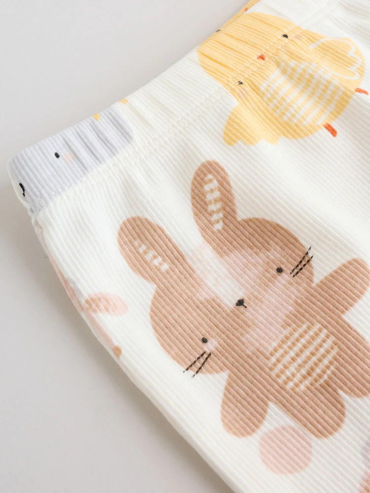 H30249s13.jpg White Bunny Character Print Easter Sweat and Leggings Baby Set (0mths-2yrs) - Image 6