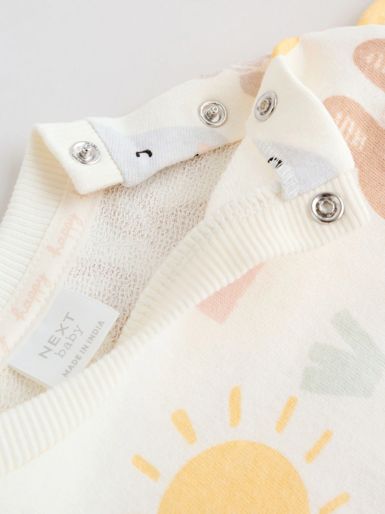 H30249s16.jpg White Bunny Character Print Easter Sweat and Leggings Baby Set (0mths-2yrs) - Image 9