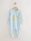Blue EID Baby Sleepsuit (0mths-2yrs)