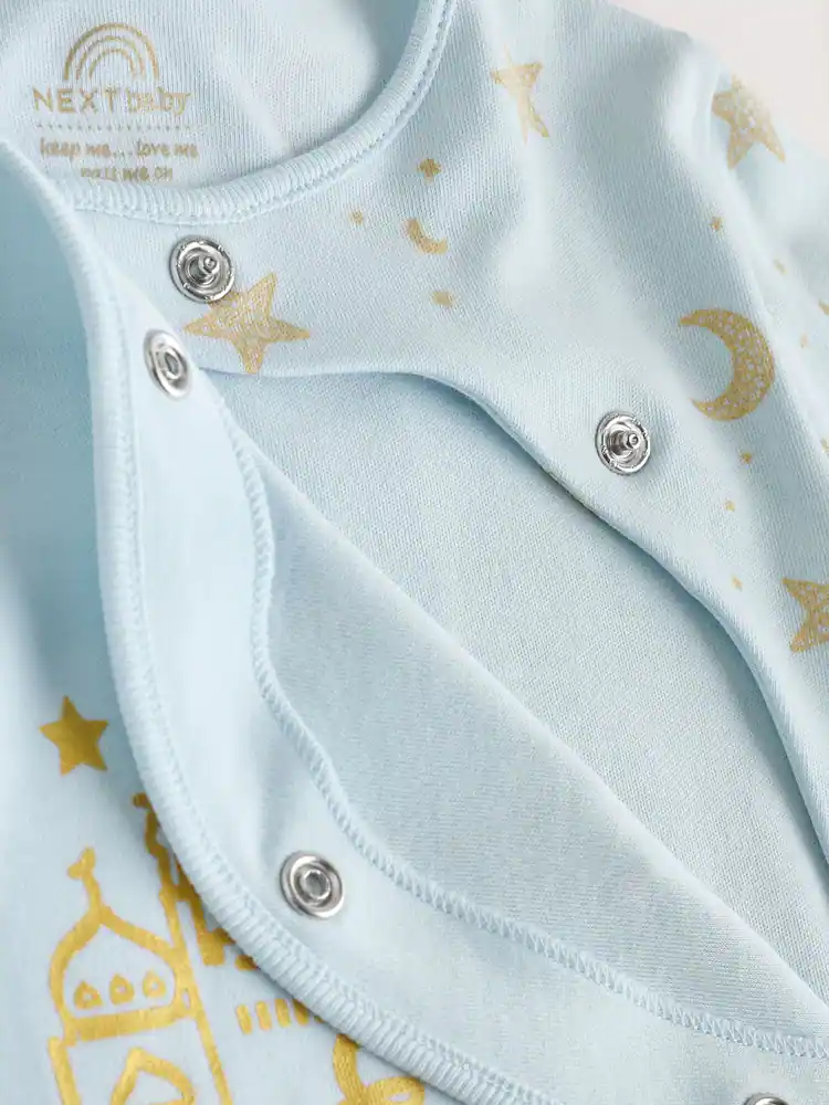 H44296s4.jpg Blue EID Baby Sleepsuit (0mths-2yrs) - Image 5