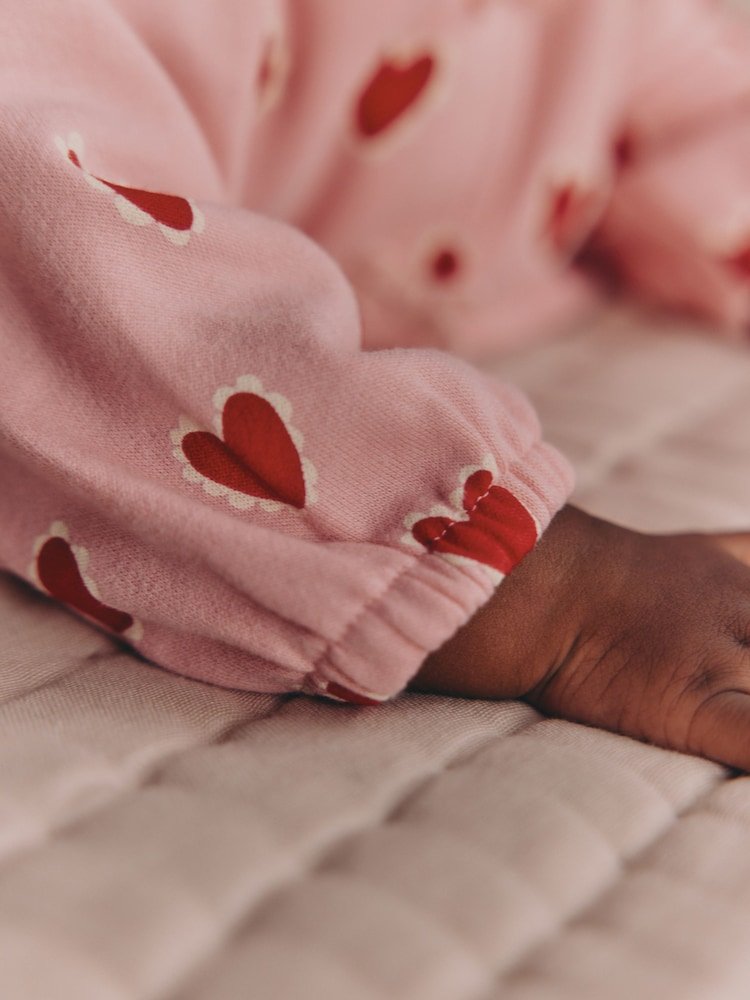 H53917s16 Pink Heart Top & Leggings Set 2 Piece (0mths-2yrs) - Image 8