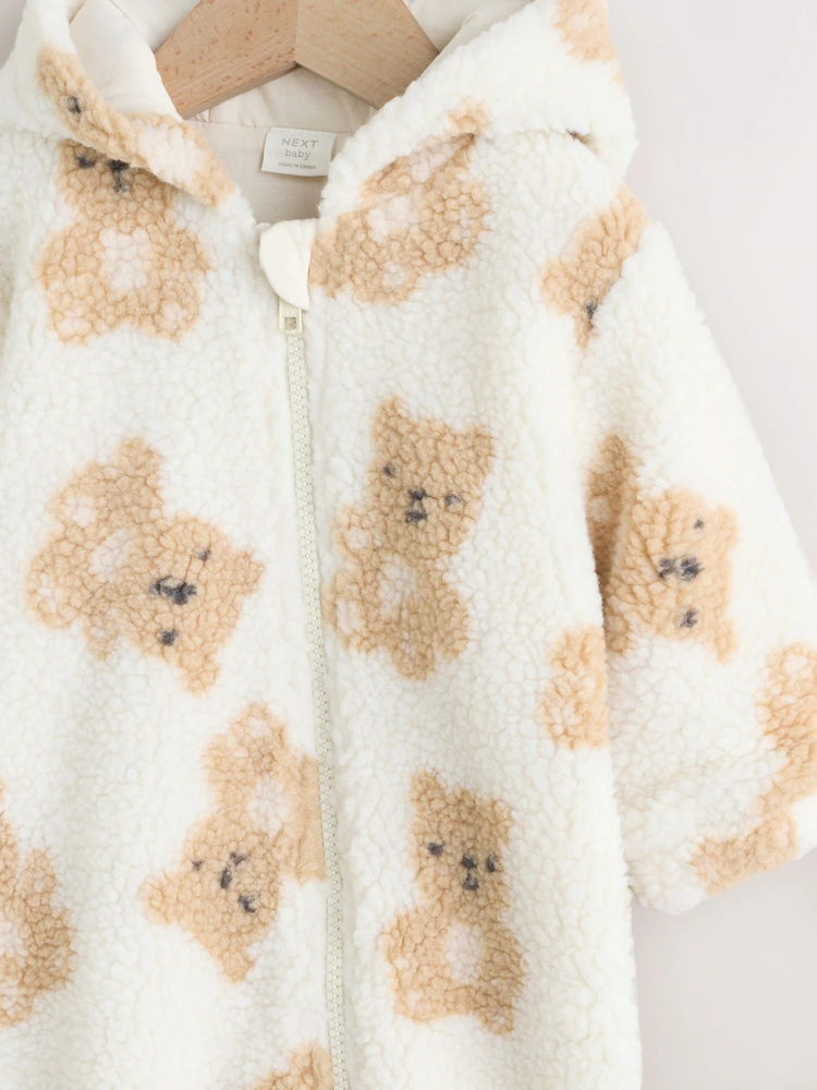 AN7417s3.jpg Natural Bear Borg All Over Printed Baby Pramsuit (0-18mths) - Image 4