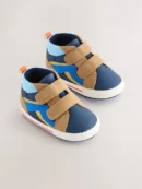 Blue Baby Touch Fastening Trainers (0-2mths)