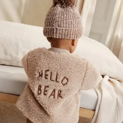 Brown Borg Hello Bear Baby Jacket