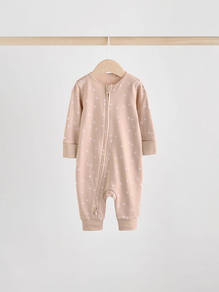 AW2289s4.jpg Pink 4 Pack Two Way Zip Baby Sleepsuits (0mths-3yrs) - Image 8