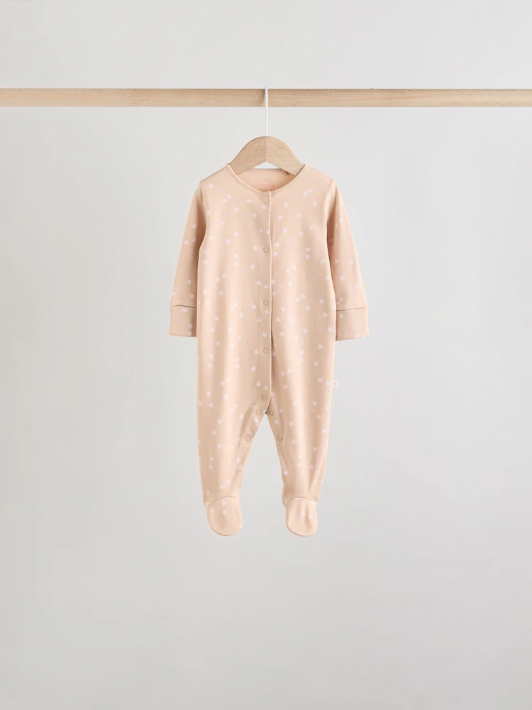 AW2290s4.jpg Pink 7 Pack Baby Sleepsuits (0mths-3yrs) - Image 6