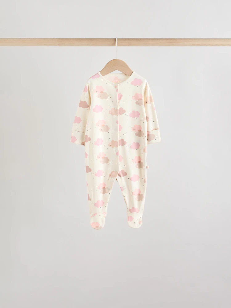 AW2290s5.jpg Pink 7 Pack Baby Sleepsuits (0mths-3yrs) - Image 7