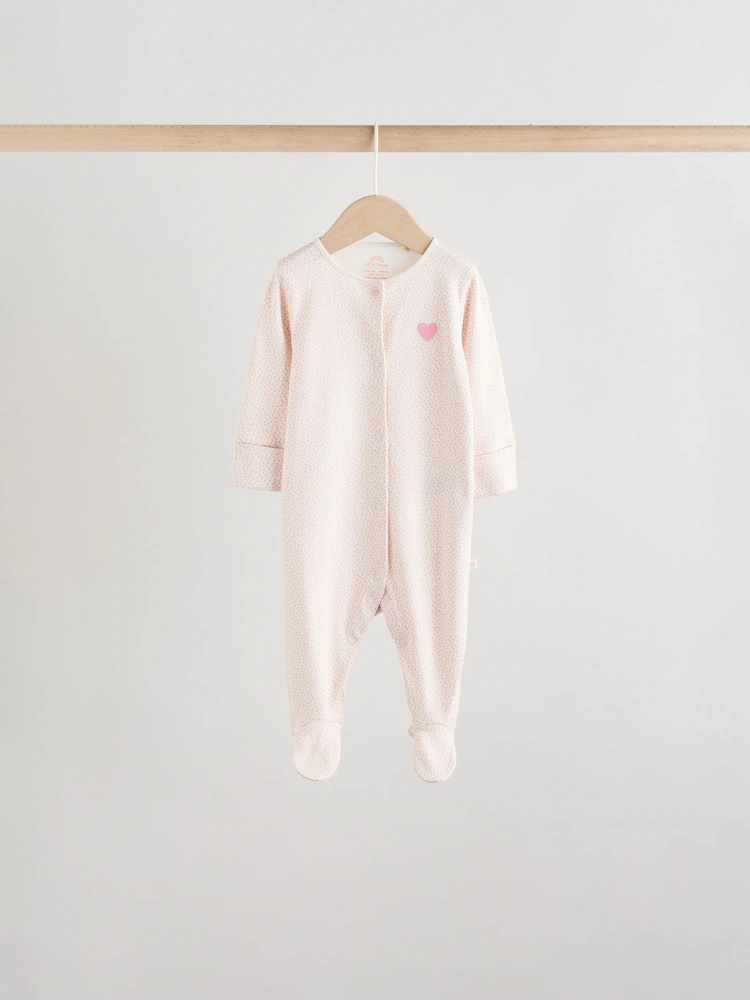 AW2290s6.jpg Pink 7 Pack Baby Sleepsuits (0mths-3yrs) - Image 8