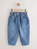 Mid Blue Denim Barrel Jeans (3mths-7yrs)