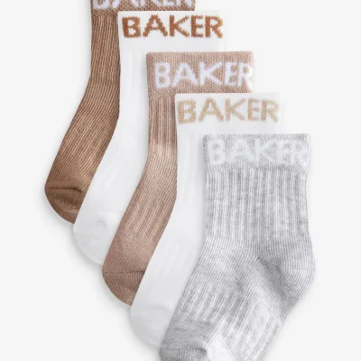 Baker by Ted Baker Baby Socks 5 Pack