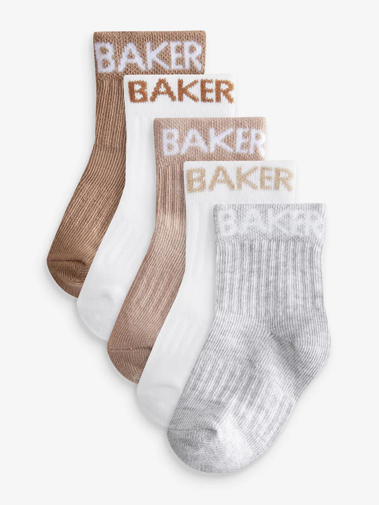 AY7868s.jpg Baker by Ted Baker Baby Socks 5 Pack