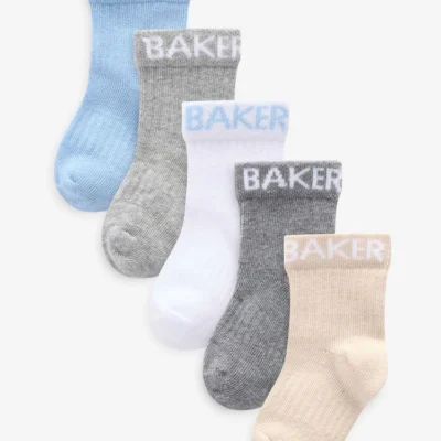 Baker by Ted Baker Baby Socks 5 Pack