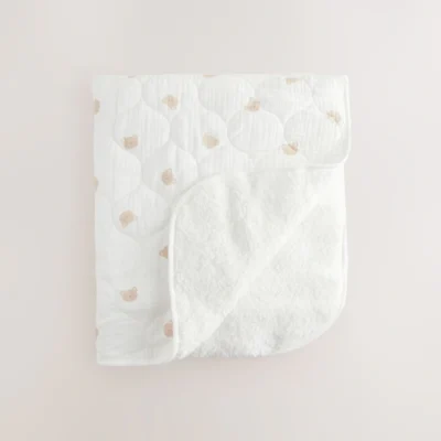 Bear Muslin Baby Fleece Blanket