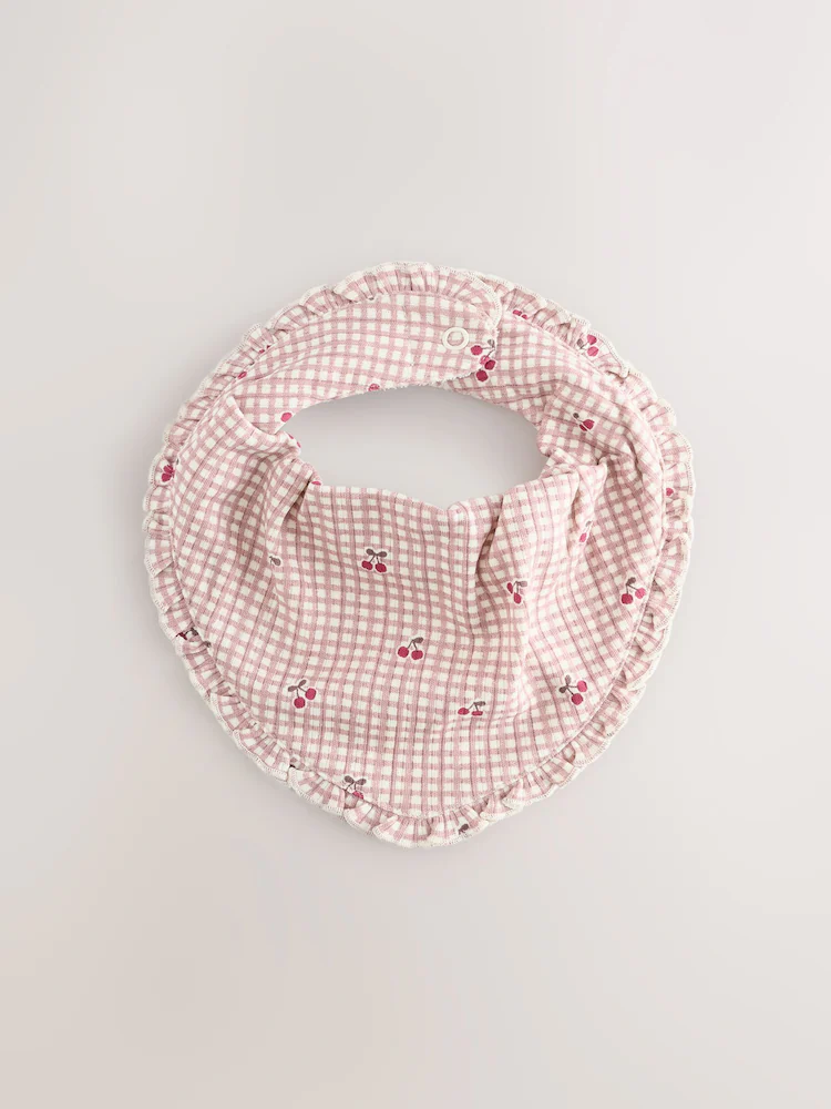F15555s3.jpg Red/Pink Baby Bibs 3 Pack - Image 3