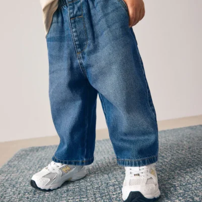 Dark Blue Denim Wide Leg Jeans (3mths-7yrs)