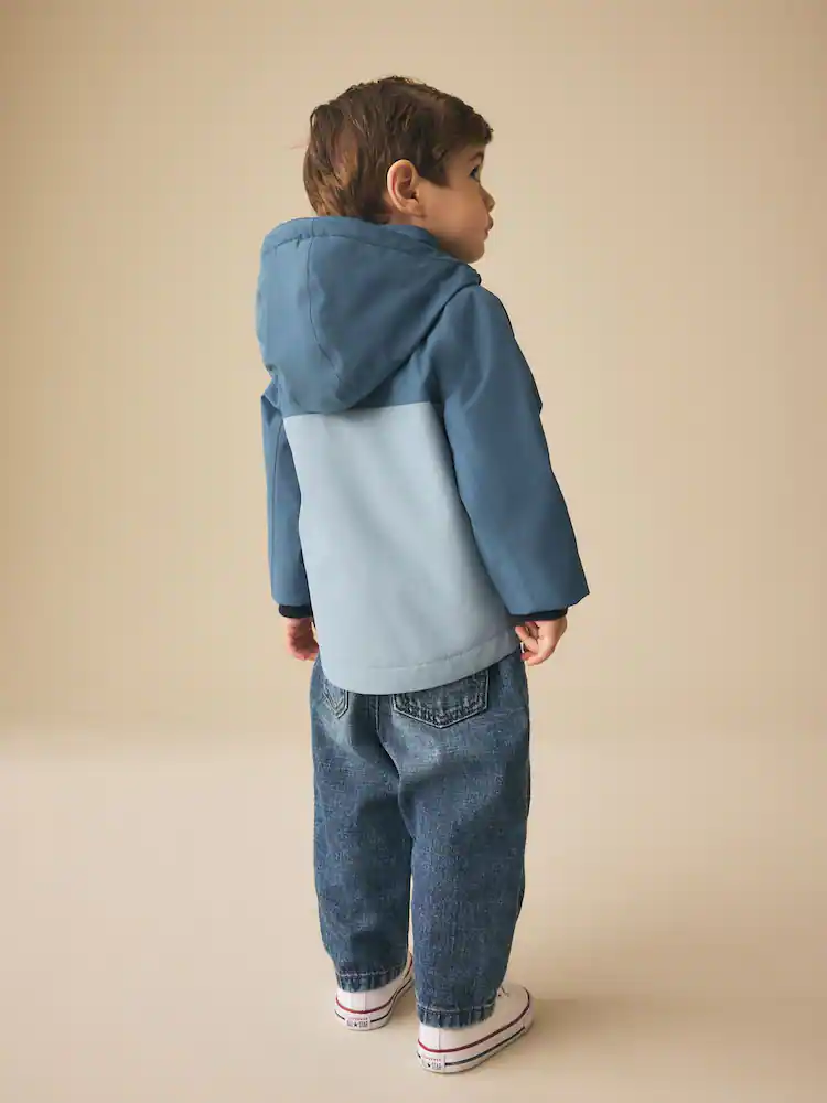 H34689s3.jpg Light Blue Waterproof Fleece Lined Anorak (3mths-7yrs) - Image 3
