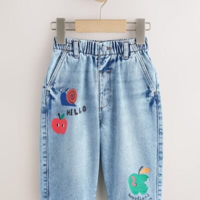 Mid Blue Denim Wide Leg Jeans (3mths-7yrs)