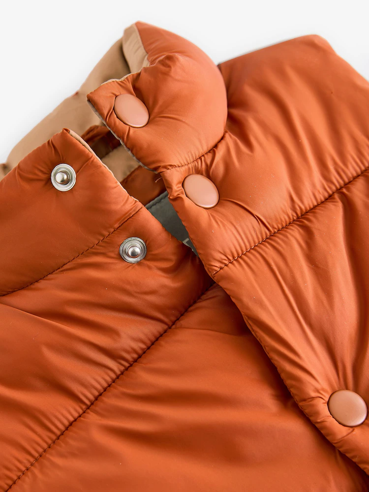 Q60441s6.jpg Rust Brown Padded Gilet (3mths-10yrs) - Image 3