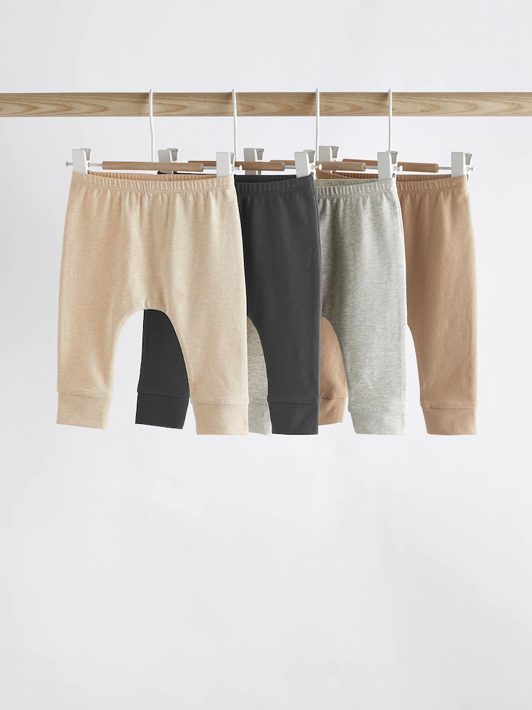 Neutral Baby Leggings 4 Pack (0mths-2yrs) Immediate