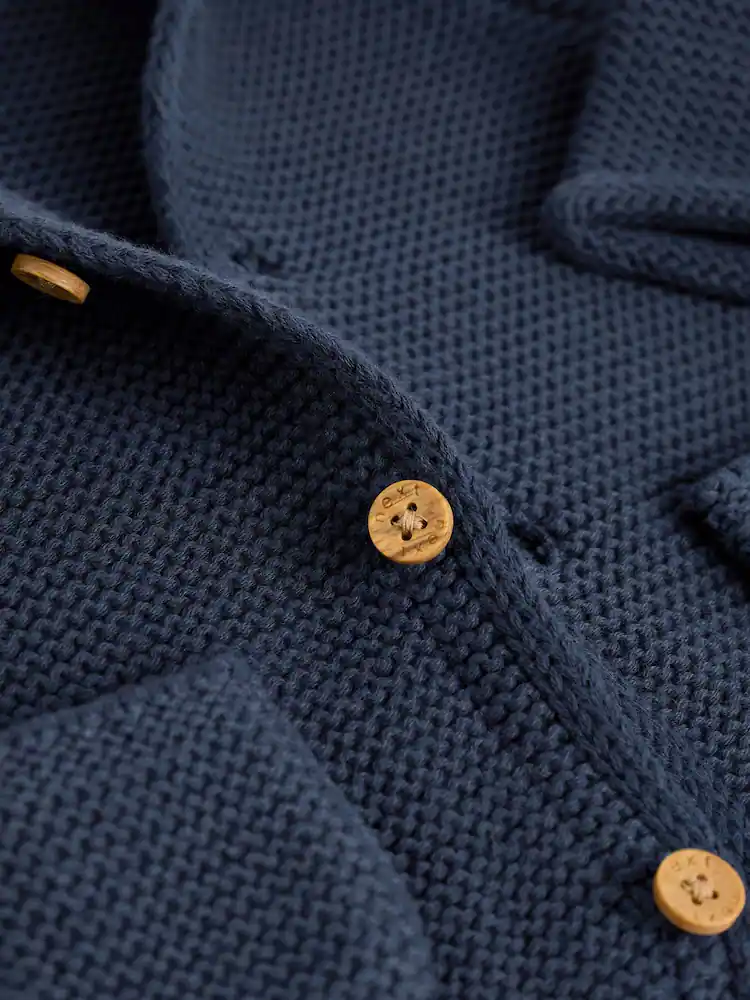 Q99768s2.jpg Navy Blue Knitted Baby Cardigan (0mths-2yrs) - Image 6