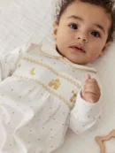 White Collar EID Baby Sleepsuit (0mths-2yrs)