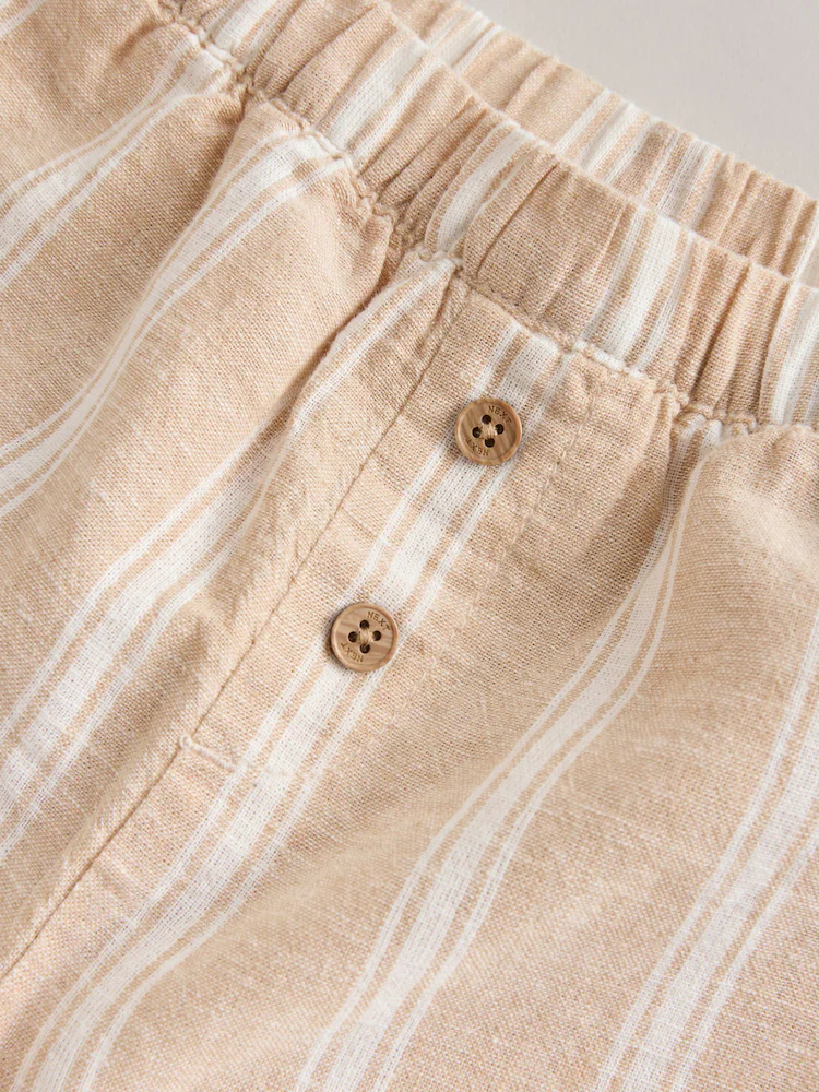 W60507s11.jpg White/Orange Stripe Shirt and Trousers Baby Set (0mths-3yrs) - Image 7