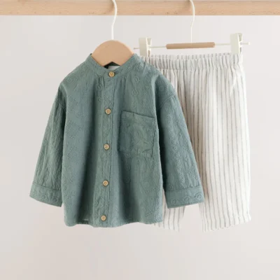 Green Shirt and Trousers Baby Set (0mths-3yrs)