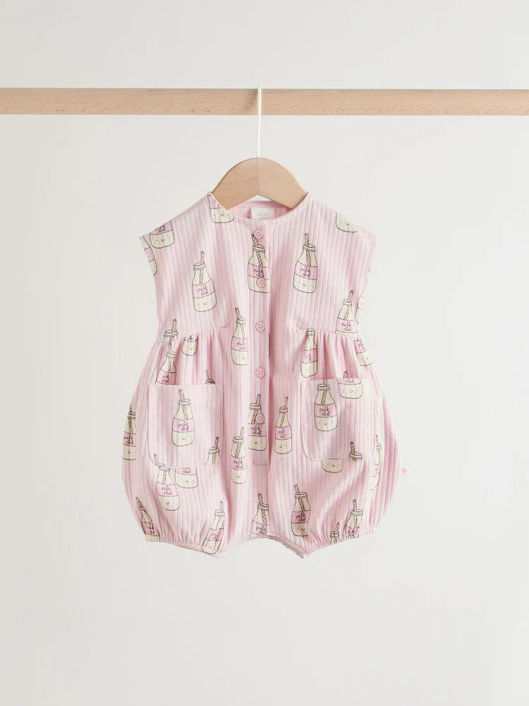 W60526s6.jpg Pink Milk Club Breakfast Rompersuit - Image 5