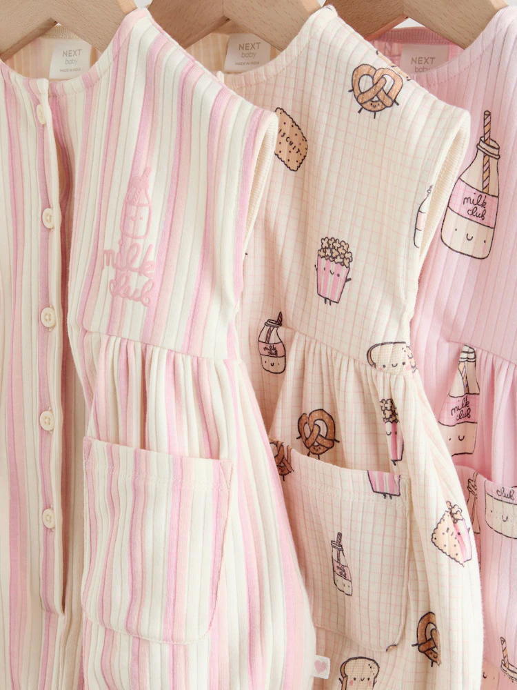 W60526s7.jpg Pink Milk Club Breakfast Rompersuit - Image 3