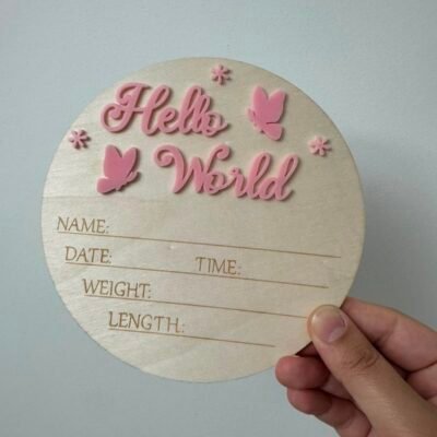 birth announcement card immediate