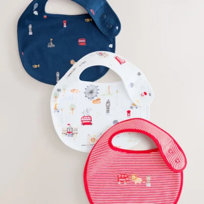 red baby bibs 3 pack