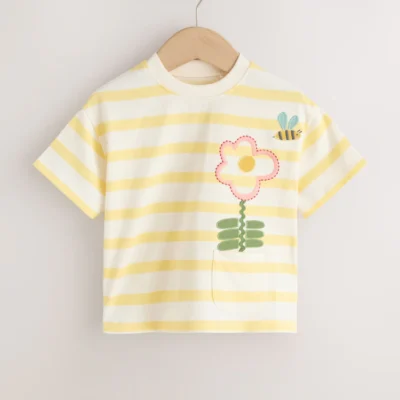 pink t shirts 4 pack (3mths 7yrs)