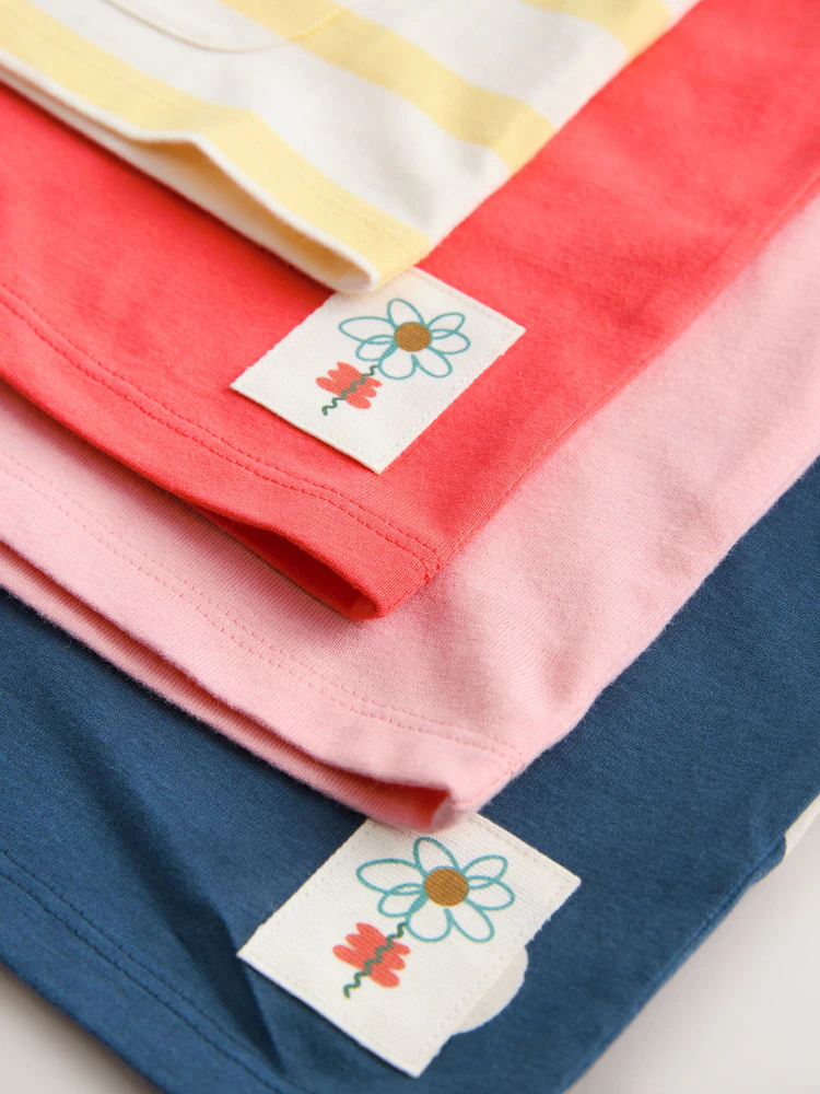 pink t shirts 4 pack (3mths 7yrs) pink t shirts 4 pack (3mths 7yrs)