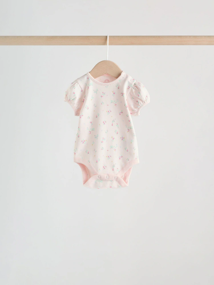 pink short sleeve baby bodysuits 5 pack pink short sleeve baby bodysuits 5 pack