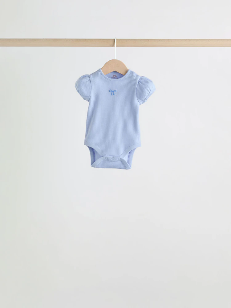 blue short sleeve baby bodysuits 5 pack blue short sleeve baby bodysuits 5 pack