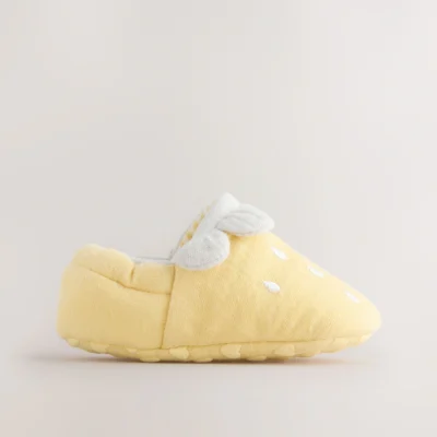 yellow lemon baby slip on shoes (0 18mths)