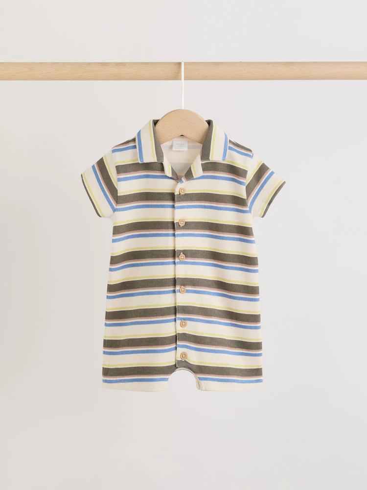 green multi smart collar baby rompers 2 pack green multi smart collar baby rompers 2 pack