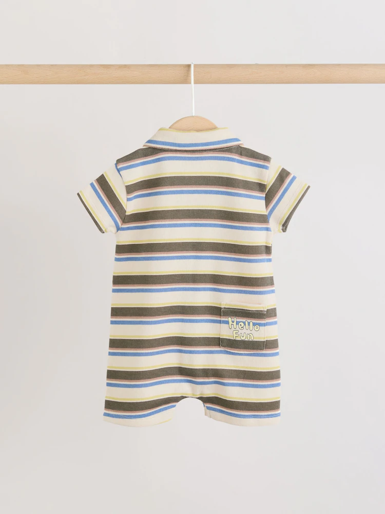 green multi smart collar baby rompers 2 pack green multi smart collar baby rompers 2 pack